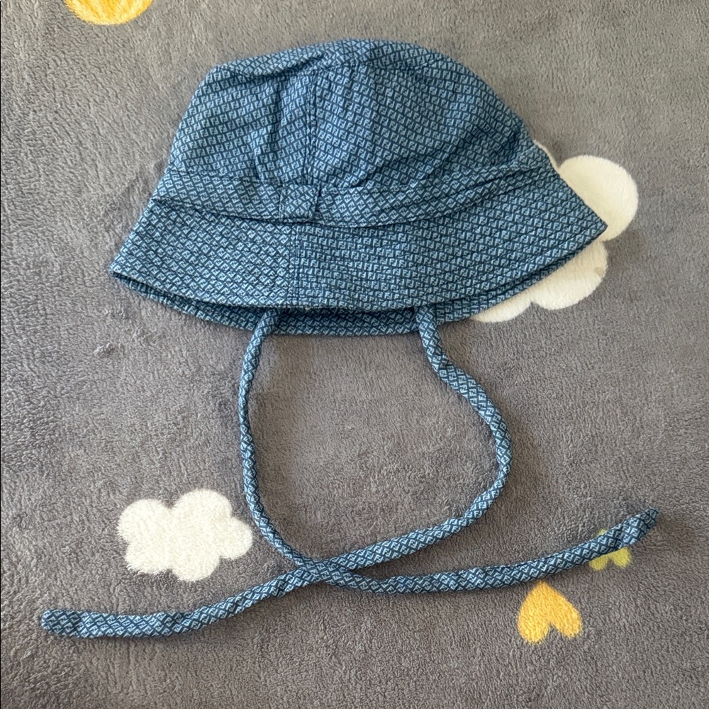 Fendi Blue Monogram Bucket Hat